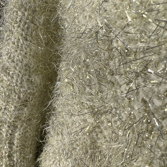 Free People, XS, yellow/gold shimmery sweater. - Picture 4 of 7